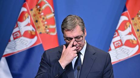 FILE PHOTO: Serbian President Aleksandar Vucic