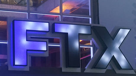 FILE PHOTO: The FTX Arena logo is seen at a sporting arena in Miami, Florida, November 12, 2022.