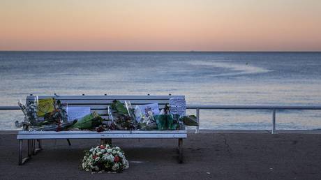 File photo: A tribute to the victims on a bench in Nice, France, July 17, 2016