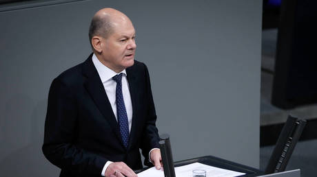 FILE PHOTO: German Chancellor Olaf Scholz.