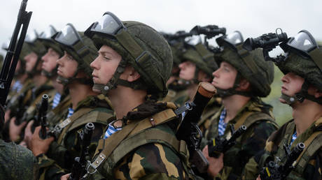 FILE PHOTO: At the Russia-Belarus joint strategic military exercises in the Minsk region.