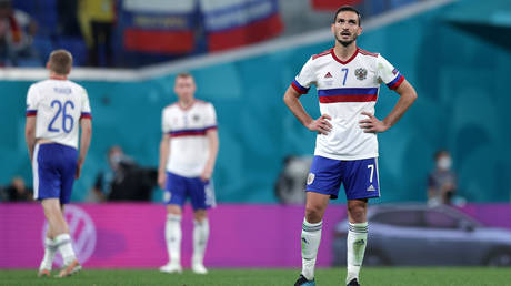 Russia’s Magomed Ozdoev pictured at UEFA Euro 2020 in St. Petersburg.