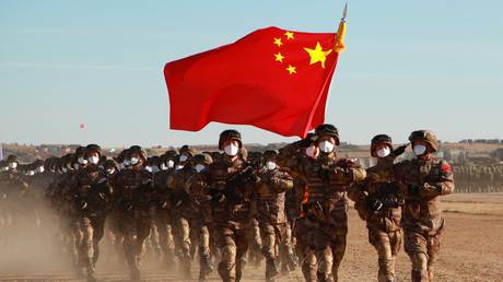 FILE PHOTO.Chinese troops.