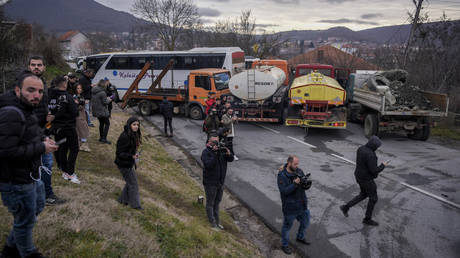 The village of Rudare near the Kosovo town of Zvecan, December 29, 2022.