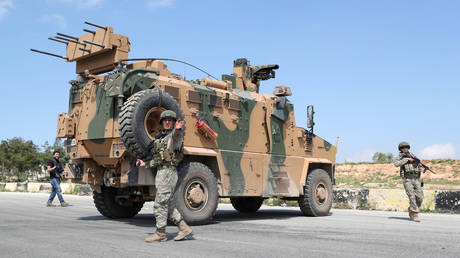 Turkish troops in northern Syria.