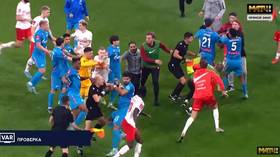 Top Russian teams punished for mass brawl (VIDEO)