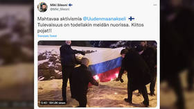Moscow blasts Finland over ‘unacceptable’ flag stunt