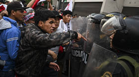 Peruvian president reacts to violent protests