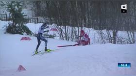 Russian ski feud intensifies as star left bloodied (VIDEO)