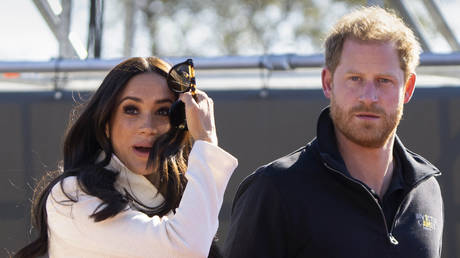 FILE PHOTO: Prince Harry and Meghan Markle visit the track and field event at the Invictus Games in The Hague, Netherlands, April 17, 2022