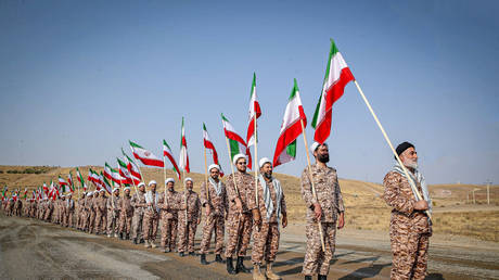 The Islamic Revolutionary Guard Corps in Iran’s Aras region, 2022.