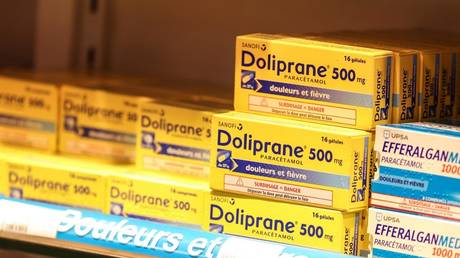 Packs of Doliprane paracetamol tablets are pictured in a pharmacy in Toulouse, France, November 18, 2022