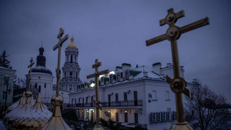 A view of the Kiev-Pechersk Lavra on January 7, 2023