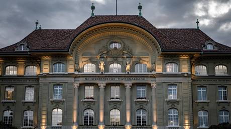 Swiss central bank reports massive loss