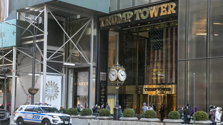 A view of Trump Tower in New York City, February 20, 2022