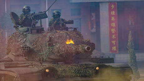 Taiwanese troops take part in readiness drills earlier this month in Kaohsiung, Taiwan.