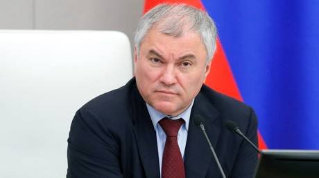 Russia’s State Duma chairman Vyacheslav Volodin.