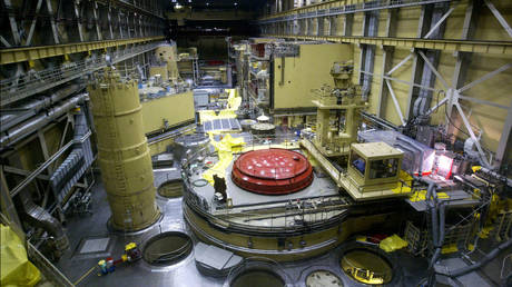 FILE PHOTO. The reactor block No. 2 of the Paks nuclear power plant.