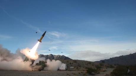 FILE PHOTO: US Army soldiers fire an Army Tactical Missile System (ATACMS) during a drill at the White Sands Missile Range, New Mexico.