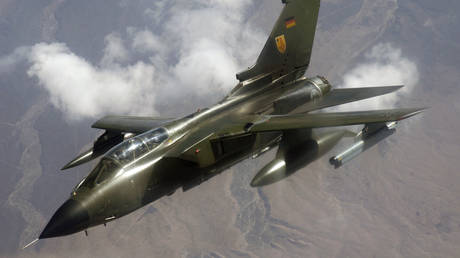 A German Air Force Tornado flying above Nevada, US, 2007