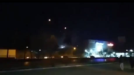 Social media footage showing an apparent drone strike in Isfahan, Iran, January 29, 2022 © Twitter / @GlobalNews