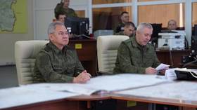 Russian defense minister visits frontline headquarters