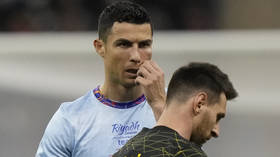 Ronaldo left bruised in Saudi match against Messi