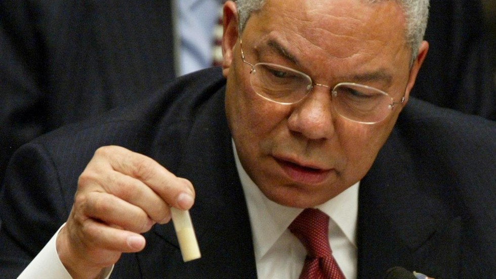 Colin Powell’s anthrax vial taught the US a valuable lesson – that it can get away with any lie it wants — RT World News