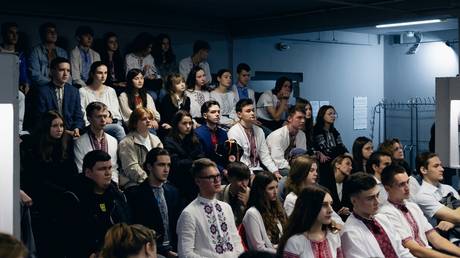 Student attend classes at the National University of “Kyiv-Mohyla Academy.”