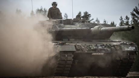 A German Army Leopard-2 tank.