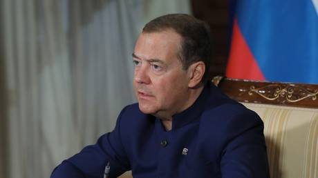 FILE PHOTO: Former Russian President Dmitry Medvedev