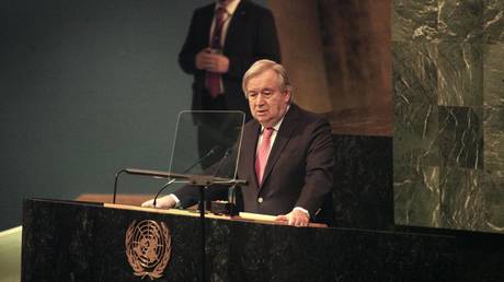 FILE PHOTO: UN Secretary General Antonio Guterres