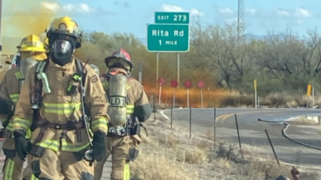 Truck with hazardous chemicals crashes in US