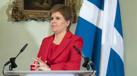 Scottish ex-premier’s husband arrested