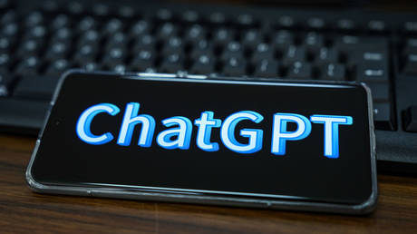 In this photo illustration, a ChatGPT logo is displayed on the screen of a smartphone.