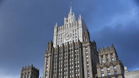 The building of the Ministry of Foreign Affairs of the Russian Federation in Moscow.