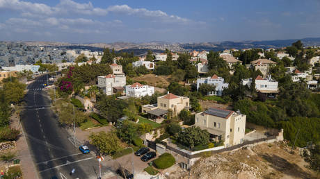 A view of the entrance to the settlement of Kfar HaOranim in the West Bank, October 20, 2022