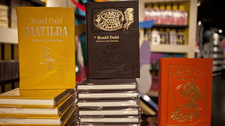 FILE PHOTO: Books by Roald Dahl are displayed at a store in New York, November 21, 2011.