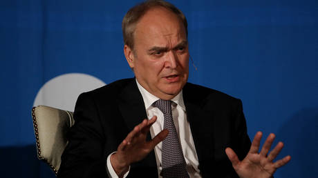 Russia Ambassador to the US Anatoly Antonov speaks during a World Affairs event at the Fairmont Hotel on November 29, 2017 in San Francisco, California.