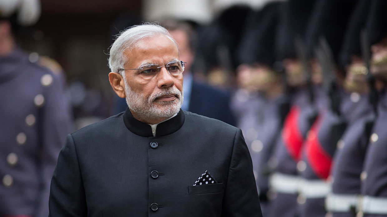 Indian Prime Minister Narendra Modi inspects a Guard of Honour on November 12, 2015 in London, England.