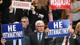 Calls of ‘treason’ as Serbian parliament debates Kosovo