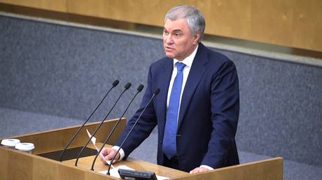 Russian State Duma Chairman Vyacheslav Volodin.