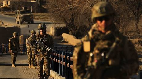 FILE PHOTO: Australian soldiers in Afghanistan, January 24, 2013.