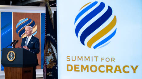 Biden at the 2021 Summit for Democracy