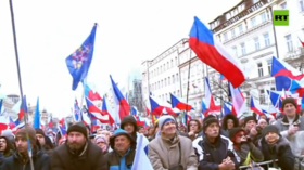 Czechs protest price rises and Ukraine military aid