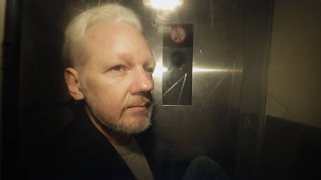 File photo: WikiLeaks founder Julian Assange is taken from a London court, May 1, 2019.