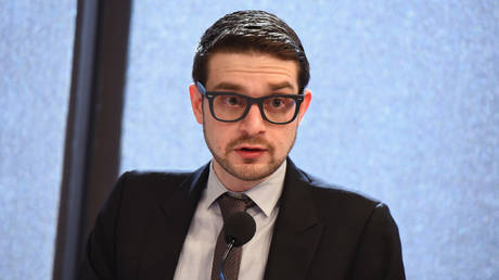 Founder of the Alexander Soros Foundation Alexander Soros speaks onstage during the Ford Foundation-United Nations Development Programme Forests for Climate event at the Ford Foundation on April 21, 2016 in New York City