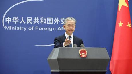FILE PHOTO: Chinese Foreign Ministry spokesperson Wang Wenbin.