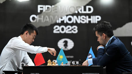 Ian Nepomniachtchi vs Ding Liren, GAME 2, FIDE World Chess Championship  2023