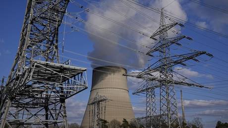 FILE PHOTO: A nuclear power plant in Lingen, Germany, March 18, 2022